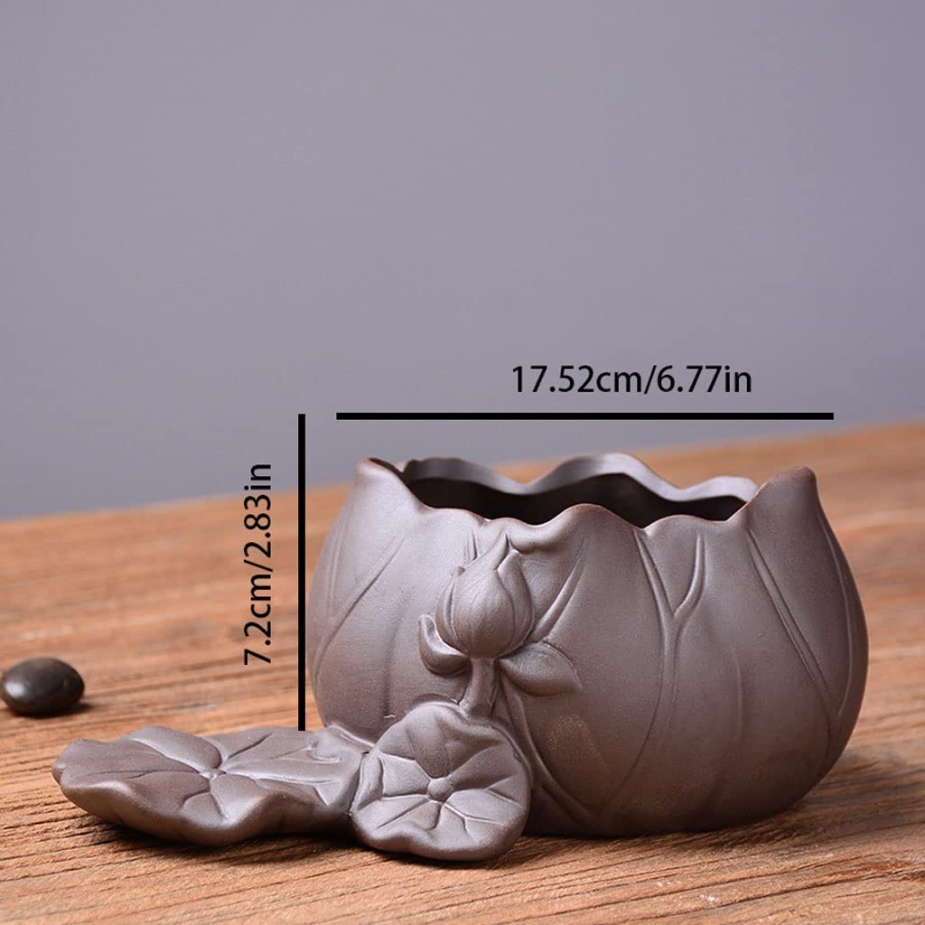 Sadzarki Ceramiczny garnek kwiatowy bonsai kwiatowy garnek do salonu pulpit kwiatowy garnek krajobrazowy Donice (Color : C)