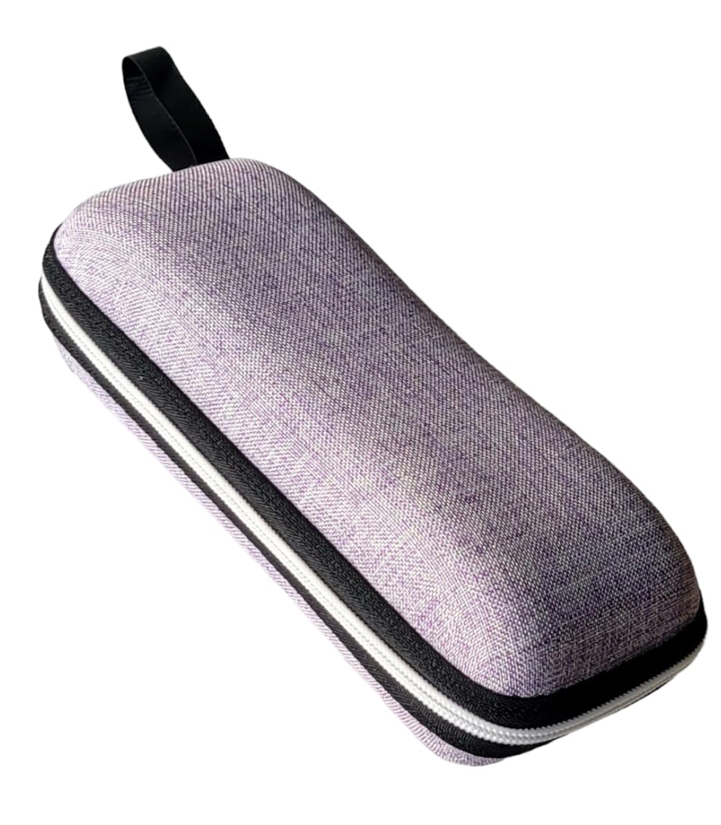 Nooks || Unisex leather Protective Case/Pouch/Box | For Eyewear | Sunglass| Spectacles and Reading and Computer Glass cases | For Men and Women Purple Color | (Pack of 1)