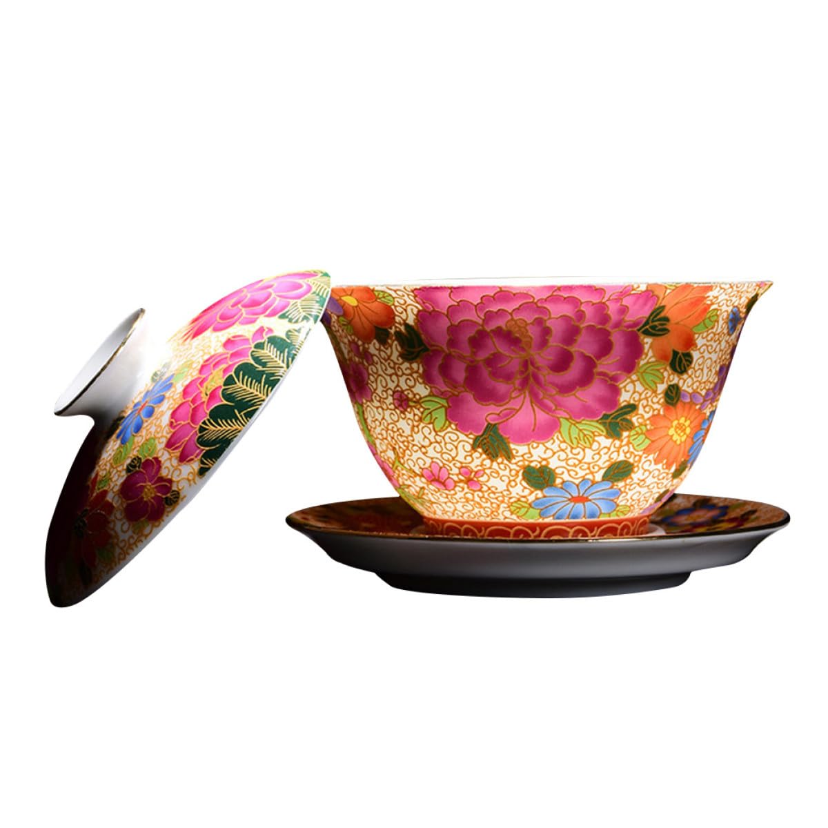 Bol à thé céramique minkissy avec soucoupe décorative pour table raffinée