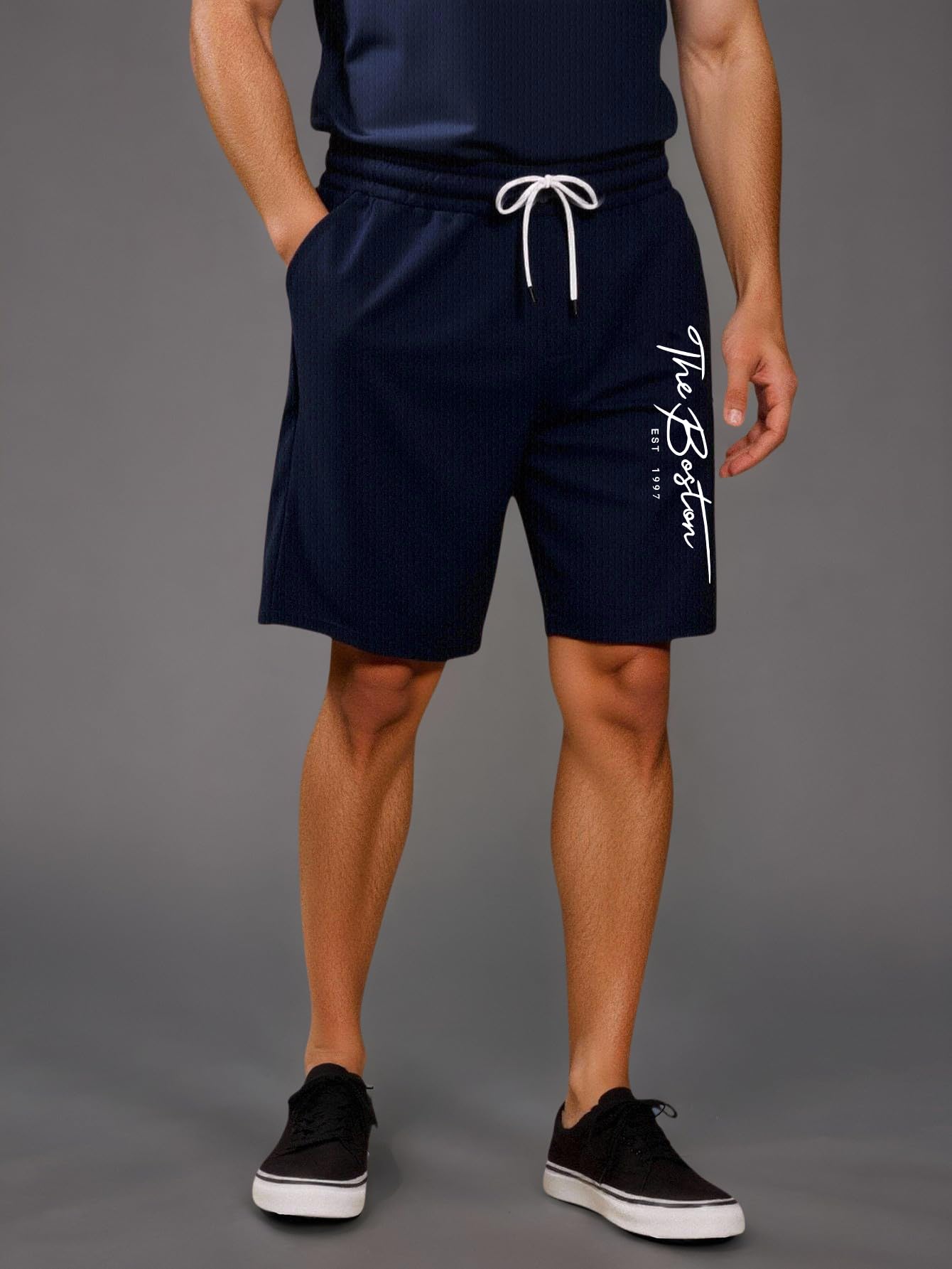 Chándal deportivo de verano para hombre, 2 piezas, camiseta y pantalones cortos, ropa deportiva informal para hombre, tela cómoda y transpirable — view 2