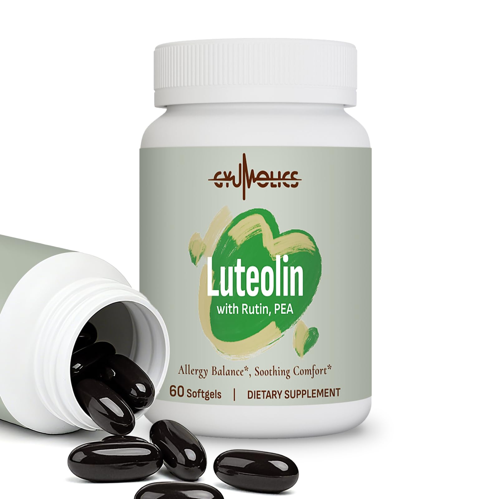 Luteolin Supplement 300mg, Luteolin 60 Softgels