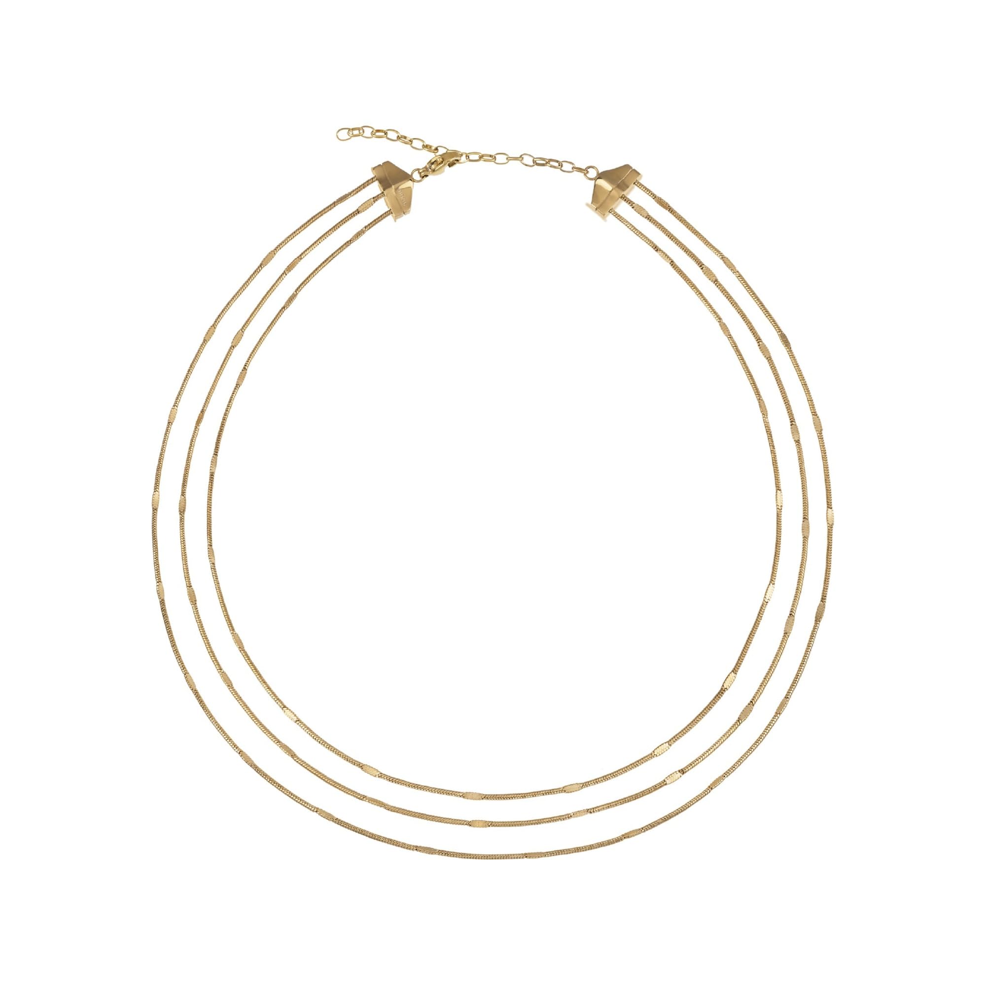 Breil, Collezione Sinuous, Collana Donna Minimal e Chic, in Acciaio Lucido, con Pratica Chiusura a Moschettone, Idee Regalo Donna e Ragazza, Lunghezza Regolabile 35-40 cm