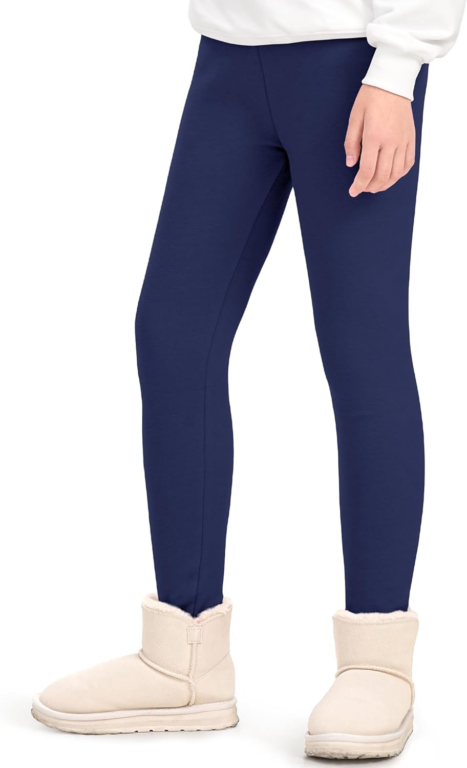 Auranso Thermoleggings Mädchen 2er Pack - Gefütterte Winterleggings Für Kalte Tage