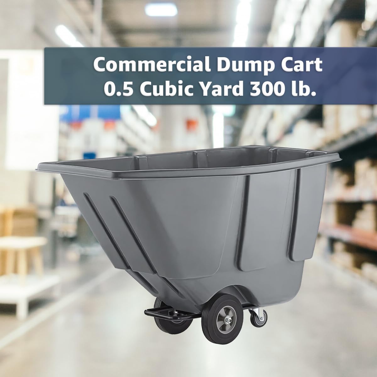 Amazon.com: Commercial Garbage Wagon 0.5 Cubic Yard 300 lb
