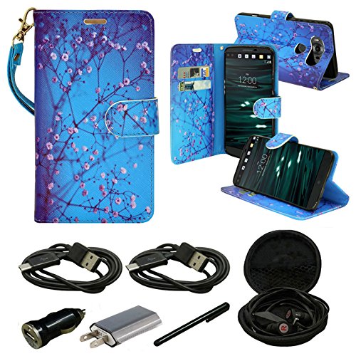 LG V20 Case, Mstechcorp, Wallet Case ID Credit Card Cash Slots Premium PU Leather Case with Stand Flip Cover Protector LG V20 - With Accessories (Ocean)