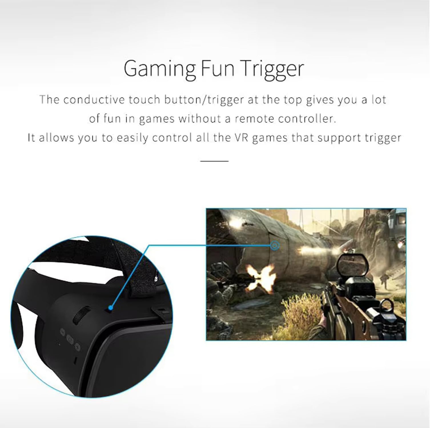 VR-Headset, 3D-Virtual-Reality-Brille, Handy-VR-Brille, 3D-VR-Viewer für iPhone 17, 16, 15, 14, 13, 12, 11 Pro, für Samsung Galaxy S24, S23, S22, S21, S20, für Erwachsene und Kinder, zum Spielen von