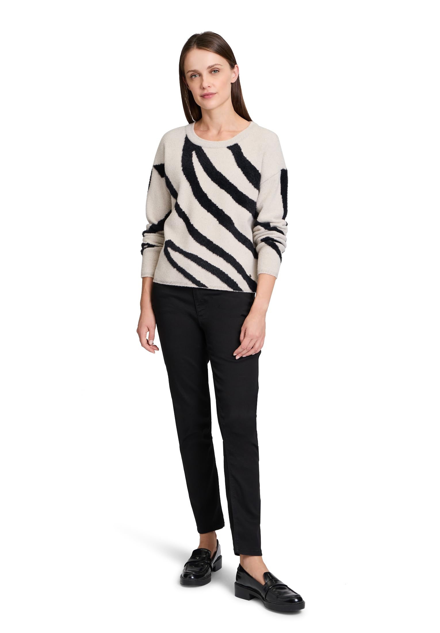 Betty & Co Damen Strickpullover mit Jacquard