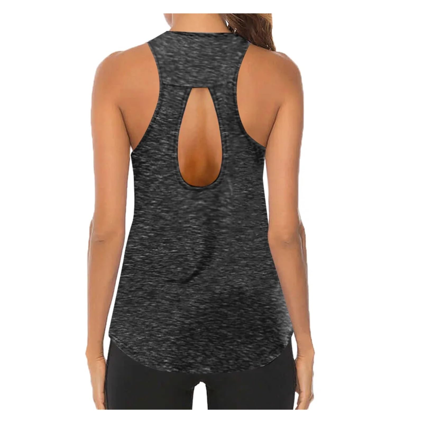Canotte da Allenamento da Donna Top da Yoga da Donna Gilet Sportivo Sottile e Sciolto T-Shirt Senza Maniche Traspirante Palestra Fitness Camicie da Corsa Canotte Sexy da Ragazza(E,M)