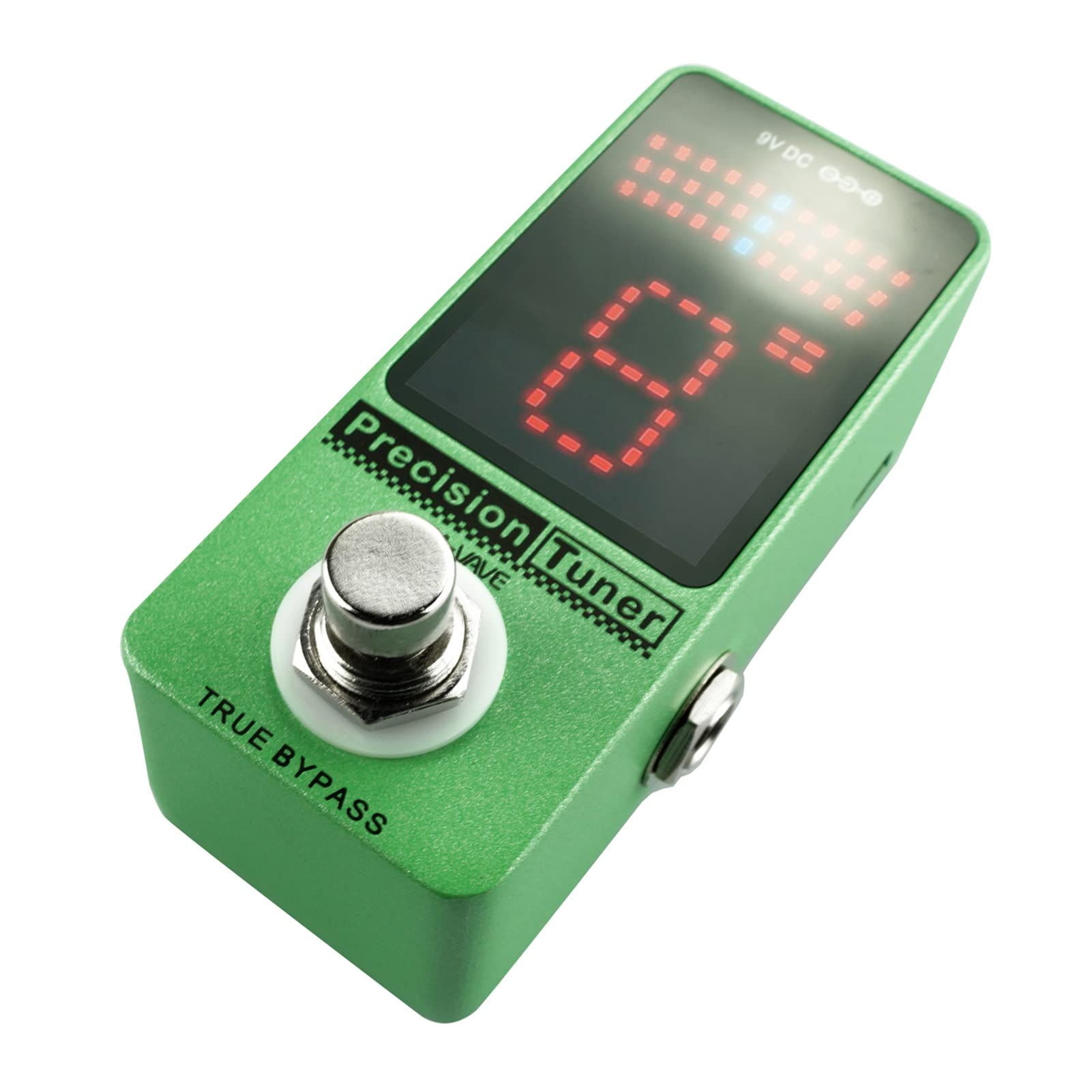 Sintonizzatore,Accordatore a pedale,Display a LED a pedale sintonizzatore di precisione con True Bypass per Chitarra Bassa cromatica