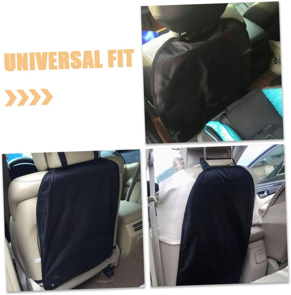 Kisangel 2pcs Kick Mats for Back Car Seat Covers -Kick Backseat Protectors for Boy Girl Easy to Install and Clean Foot Rest Covers