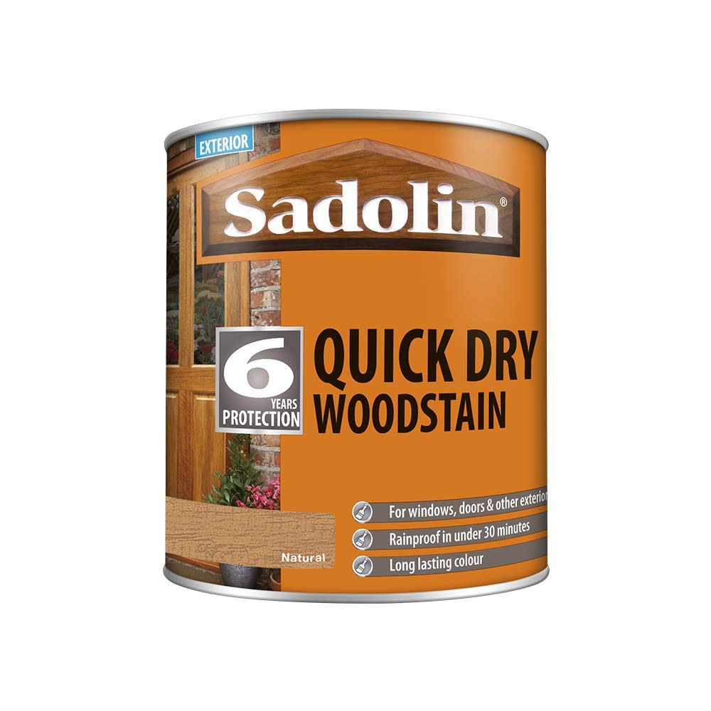Sadolin Unisex Natural Quick Drying Woodstain Ready Mixed Neutral 1L