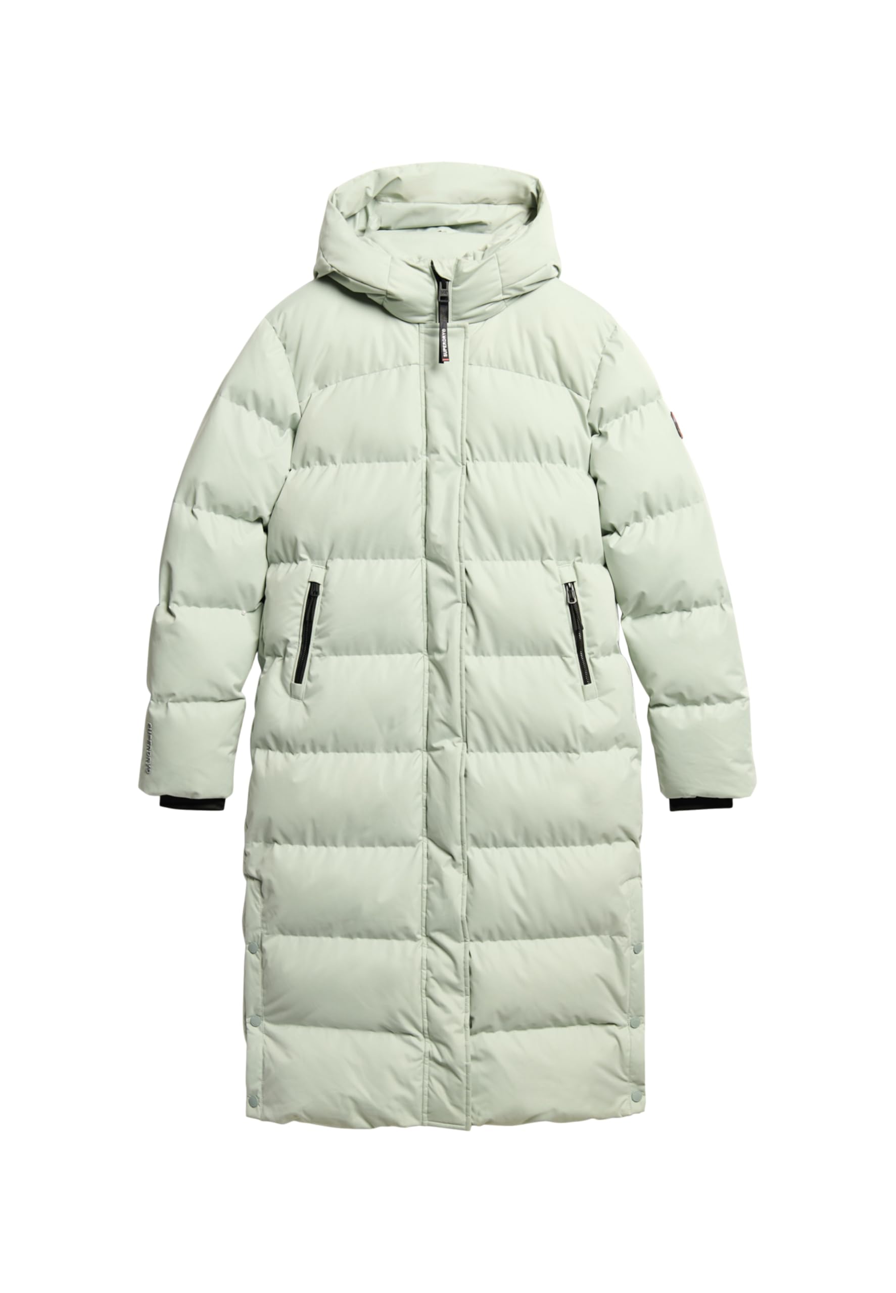 Superdry Abrigo largo acolchado de microfibra para mujer