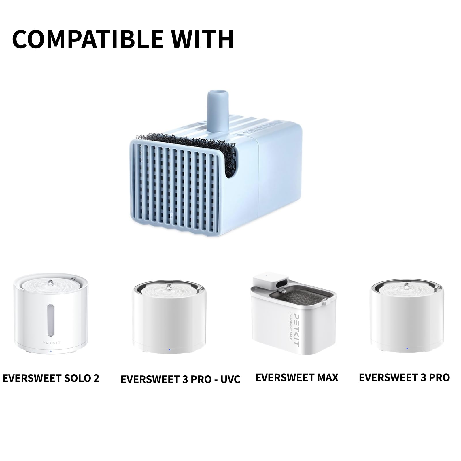 PETKIT Replaced UVC Wireless Pump for EVERSWEET 3 Pro, EVERSWEET Solo 2, EVERSWEET Solo SE Pet Cat Water Fountain - Image 2