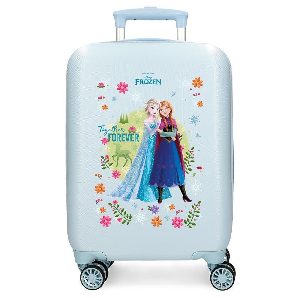 Disney Joumma Frozen Forever Cabin Suitcase Blue 33x50x20 cm Rigid 2.35 kgs Side Combination Lock ABS 2.35 kgs 33L Hand Luggage