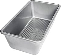 USA Pan Nonstick Bread Loaf Pan 8.5 x 4.5 x 2.75 Inch - Seamless Aluminized Steel for Even Baking & Easy Release, Made in USA