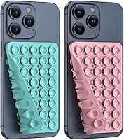 Vista 16 de Soporte de teléfono con succión de silicona de doble cara, accesorio de silicona para iPhone y Android, soporte para teléfono de ducha con espejo