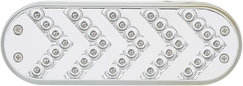 Miniatura 2 de Grand General 77125 - Luz LED (ámbar ovalado secuencial de 5 flechas Spyder 35, lente transparente), 1 paquete