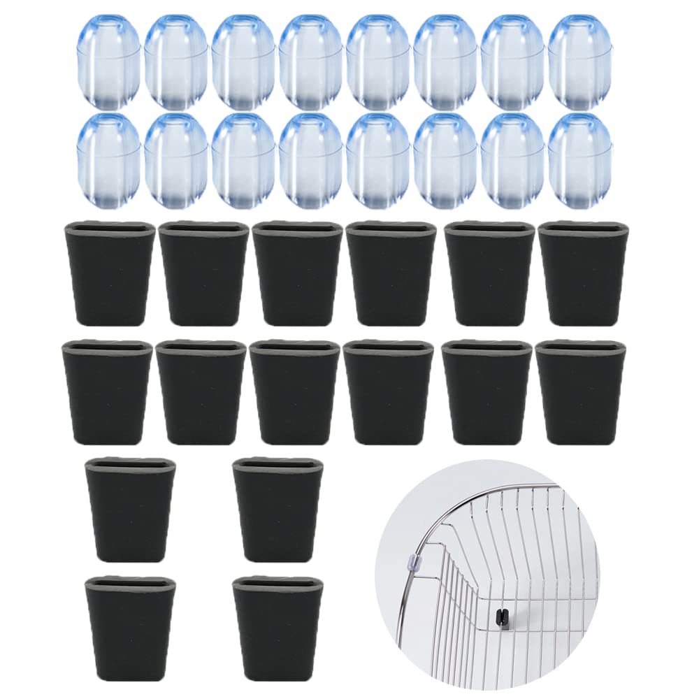 16 Set Dish Drying Rack Bumpers Replacement Rubber Feet for Sink