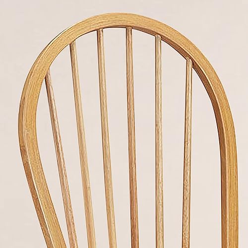 Miniatura 4 de WATERJOY Juego de 2 sillas de comedor de madera de 18 pulgadas, sillas de asiento Winsome de madera de caucho con respaldo alto para cocina, sala de