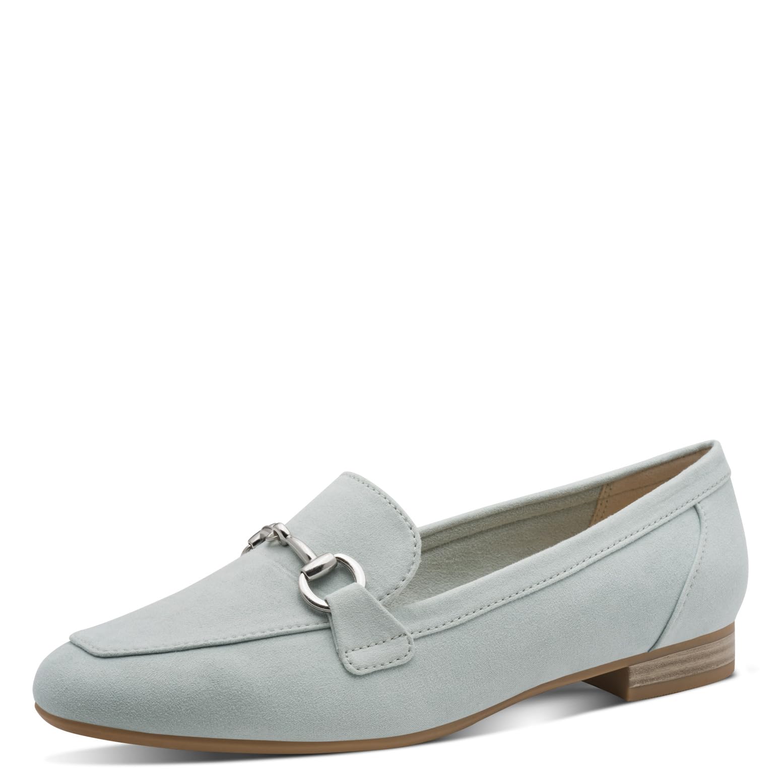 MARCO TOZZI Women's Loafers Soft Feel Me Footbed Soft Lining Vegan Vegan, Green (Mint), 4.5 UK