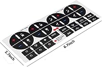 Vista 7 de TraderPlus Paquete de 3 calcomanías de repuesto para botón de tablero de CA