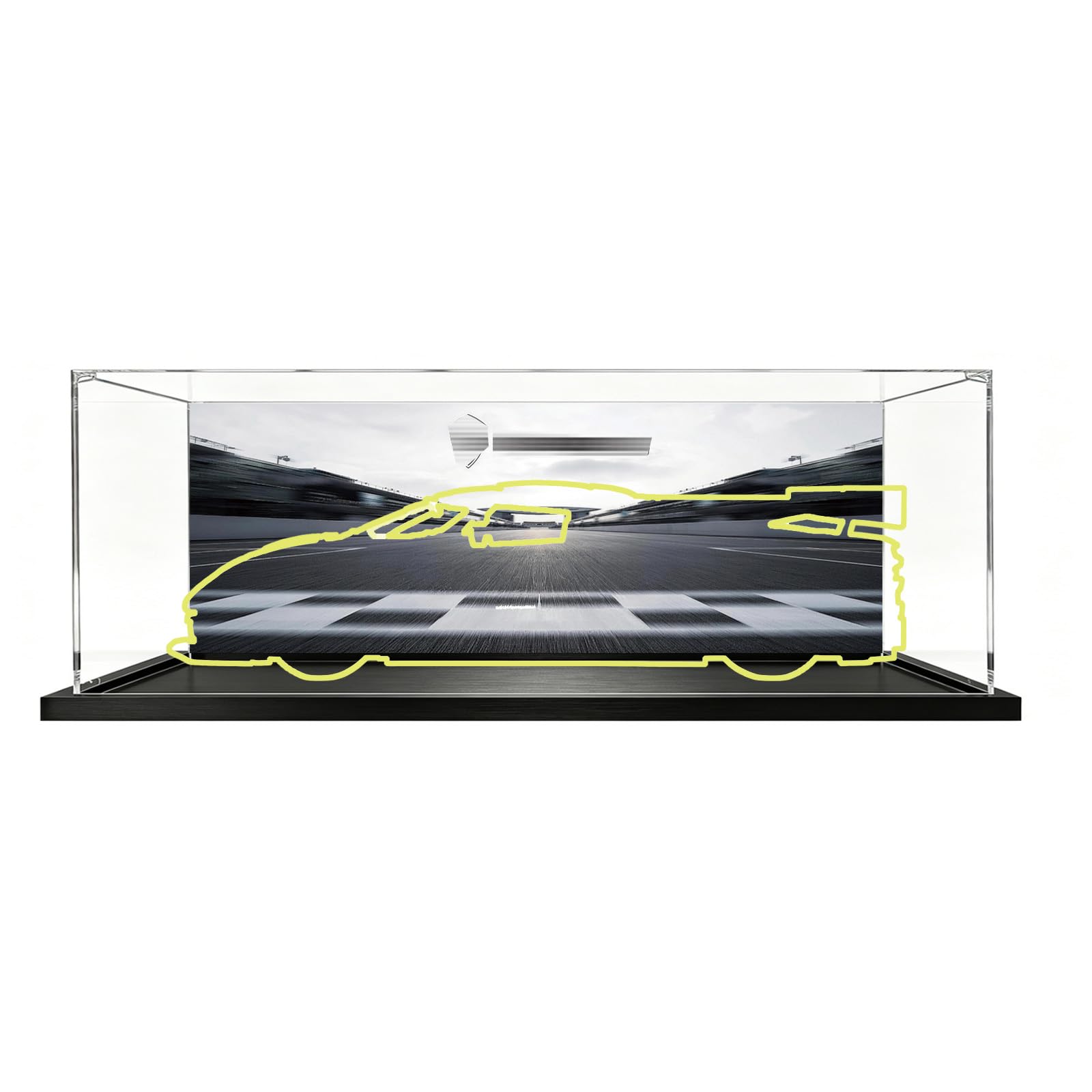 Dustproof Clear Acrylic Display Case for Lego 42232 Racing,Box Only (Background-2)