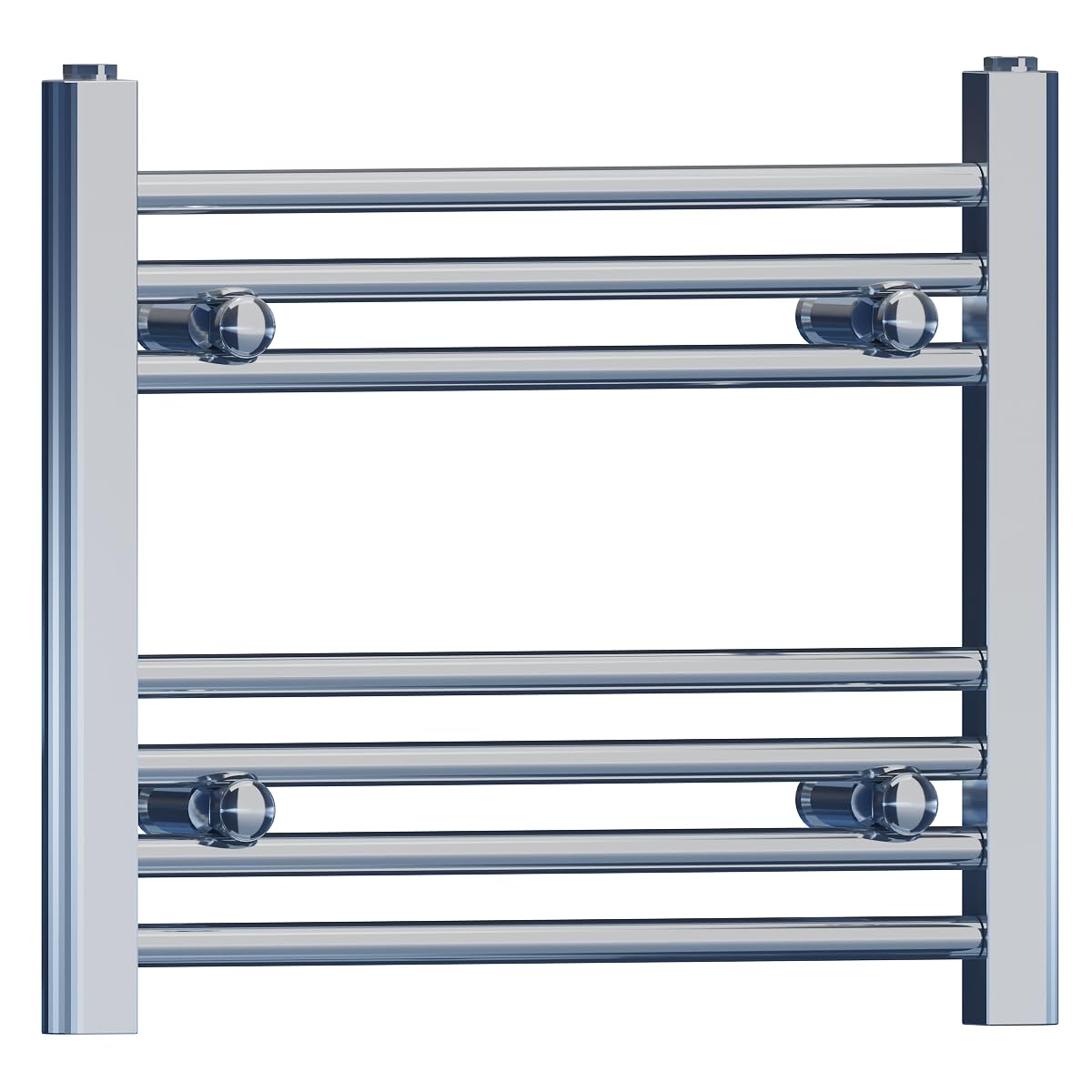 (500 X 400Mm (Btu : 436)) Chrome Bathroom Designer Straight Towel Radiator 7426882898901