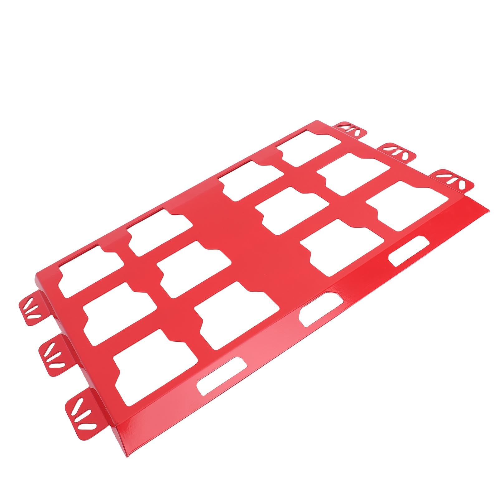 Generic Generic Caja de Herramientas para Montaje en Pared, Placa de Montaje, Base Metálica Robusta para Paquete, Organiza Herramientas de Forma Segura en el Espacio de Trabajo (rojo) (rojo)