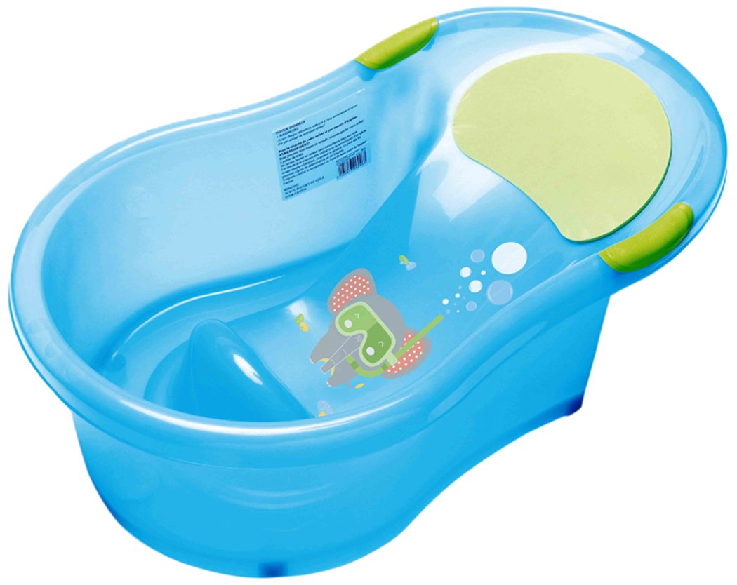 dBb Remond Transat Intégré Baignoire Eléphant pour Bébé Jusqu'à 0-6 Mois Bleu Translucide