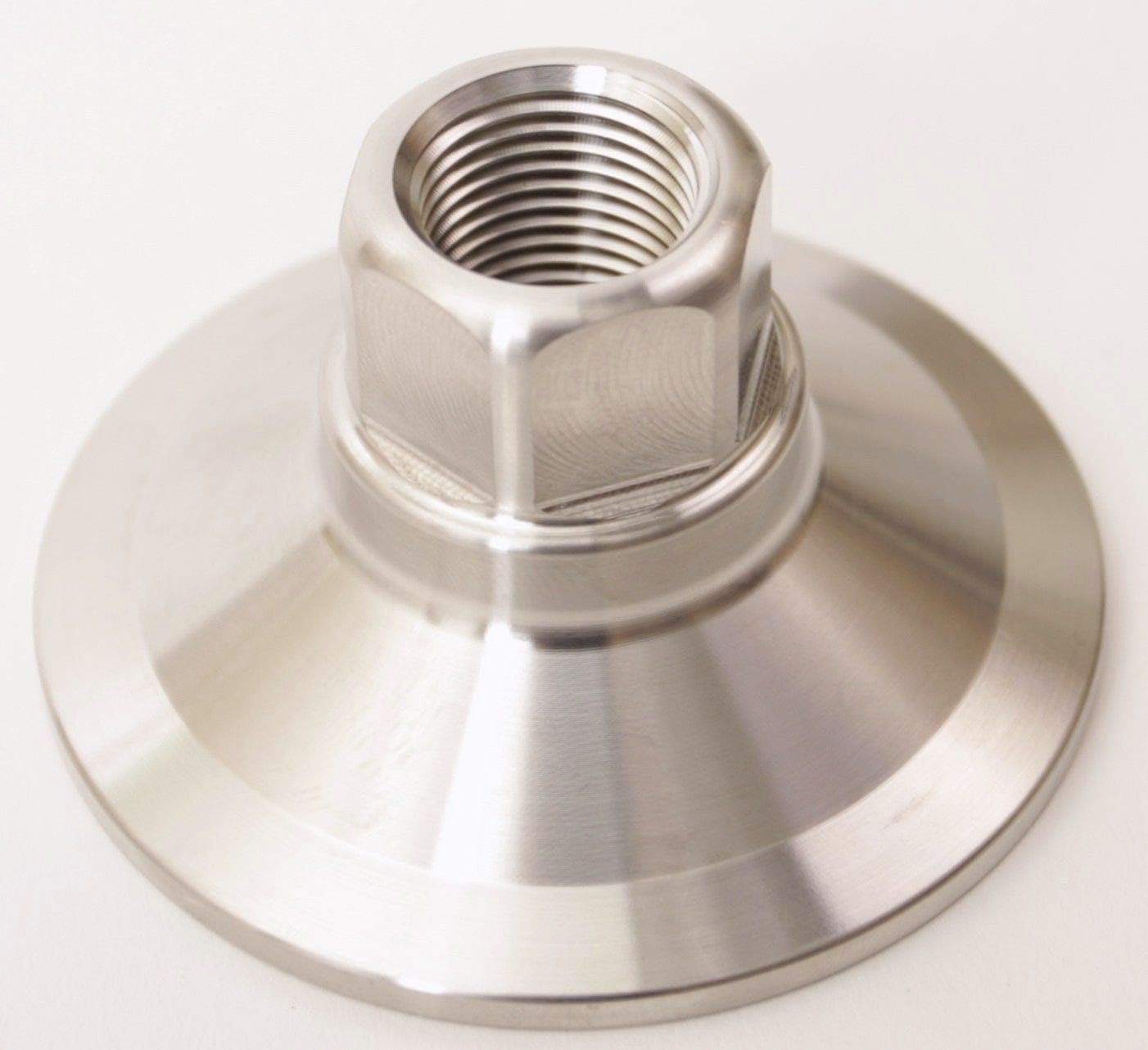 NPT Adapter Cone | Tri Clamp 1.5 inch x FNPT 1/4 in. - Stainless Steel SS304 - Glacier Tanks - (2 Pack)