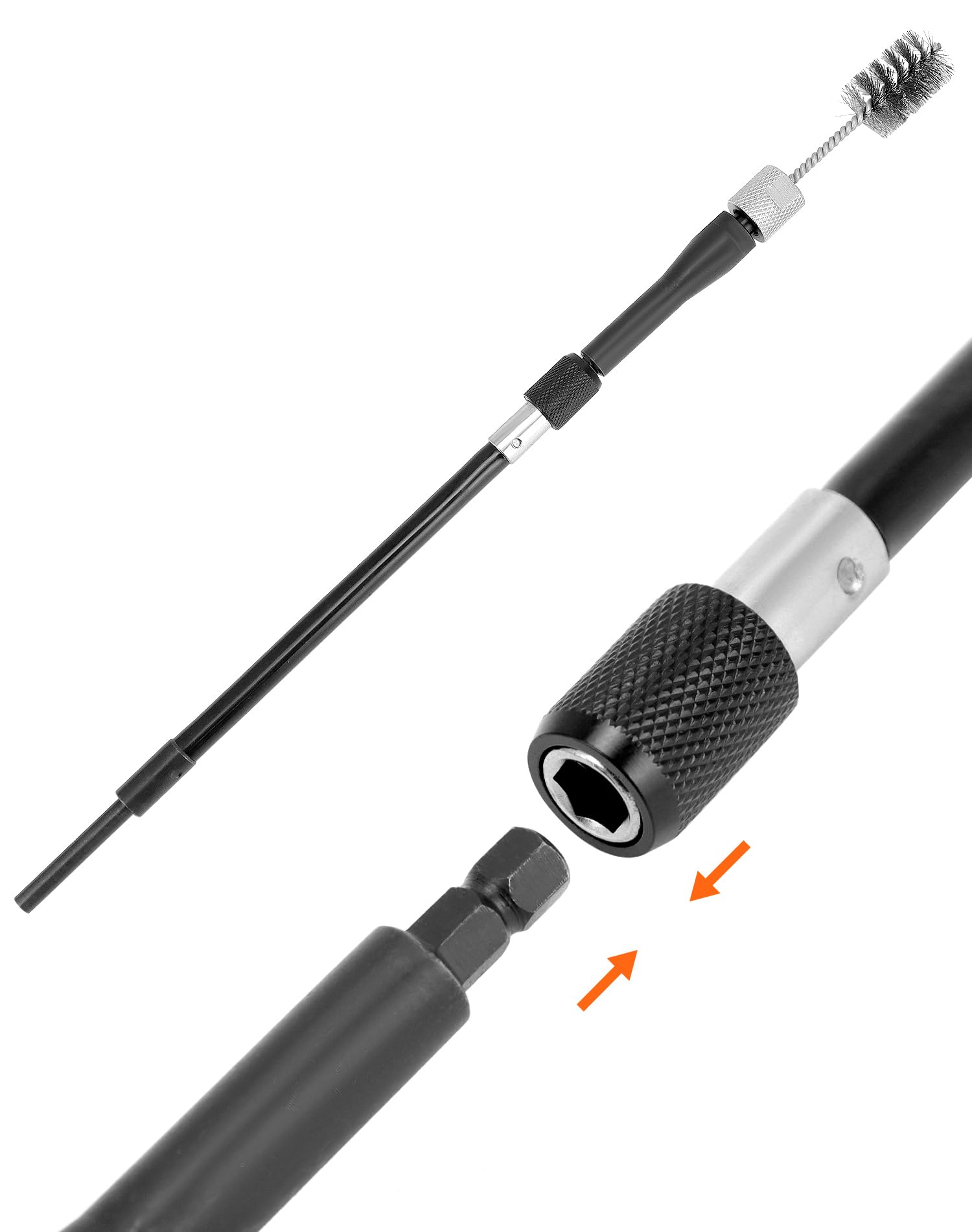 QWORK® Juego de Limpieza de Eje y Asiento de inyector de 21 Piezas, para una Limpieza eficiente de inyectores diésel y Ejes de bujías incandescentes