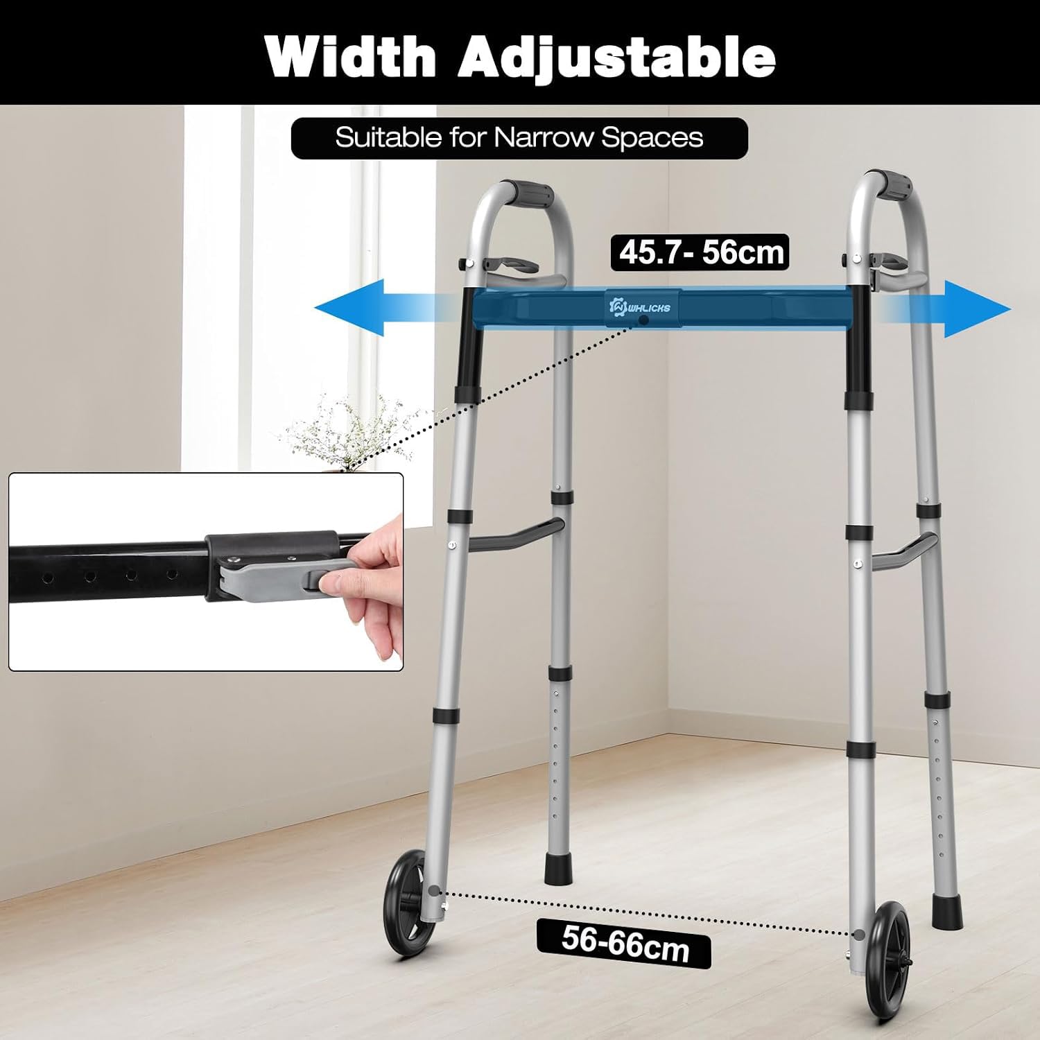 Andador plegable de aluminio ligero