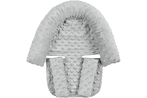Ultra-Soft Baby Car Seat Head and Strap Covers Duo Support Set