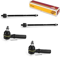 Vista 120 de Metrix Premium Chassis Parts - Kit de 4 piezas de extremos de barra de acoplamiento frontal exterior e interior compatible con Nissan Pathfinder