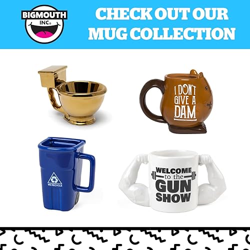 Vista 6 de BigMouth Inc. Taza de café con texto en inglés "The More Coffee I Drink the More Awesome I am", taza de café de tamaño gigante, 64 onzas, taza extra