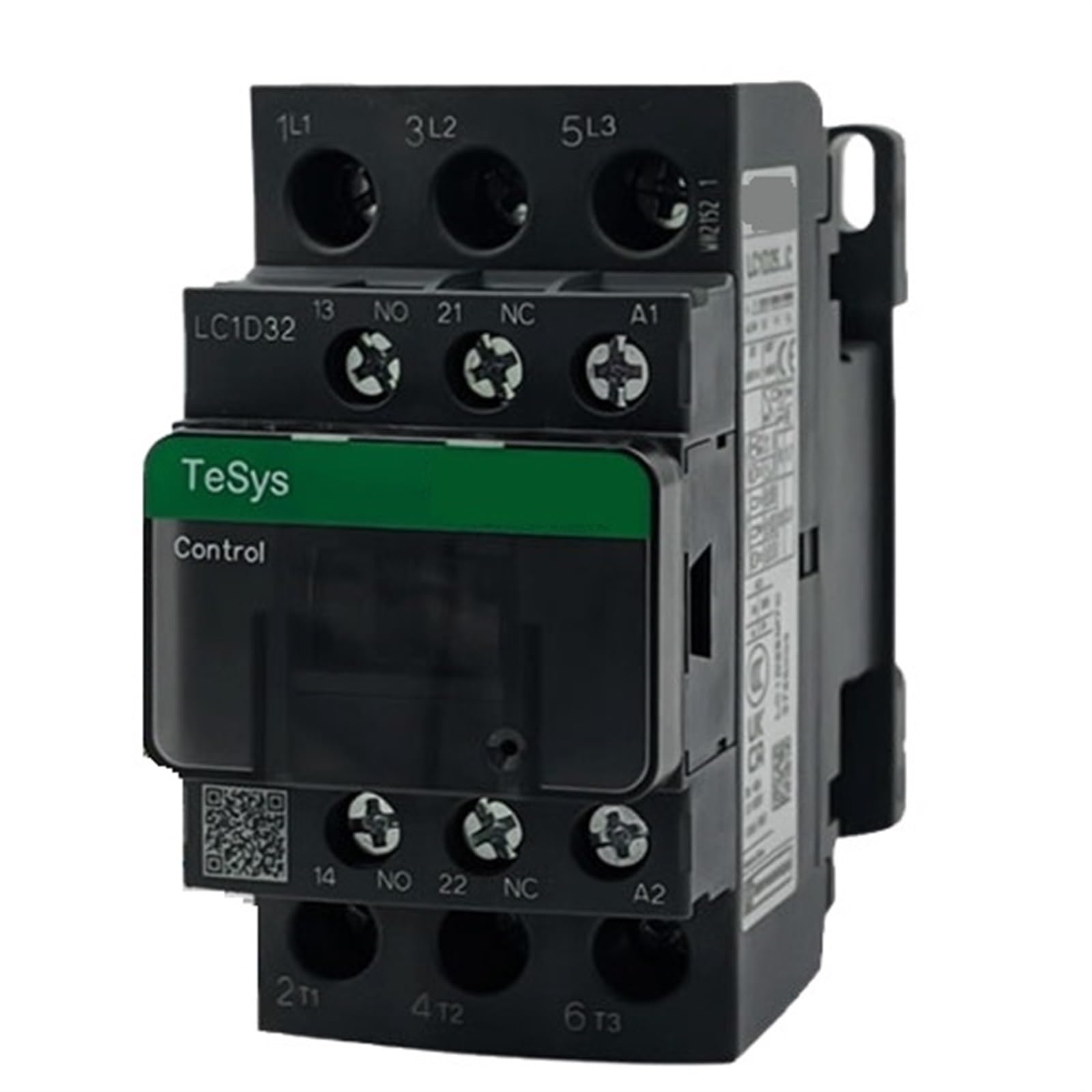 Contacteur tripolaire LC1D80 80A 220V noir pour circuit industriel