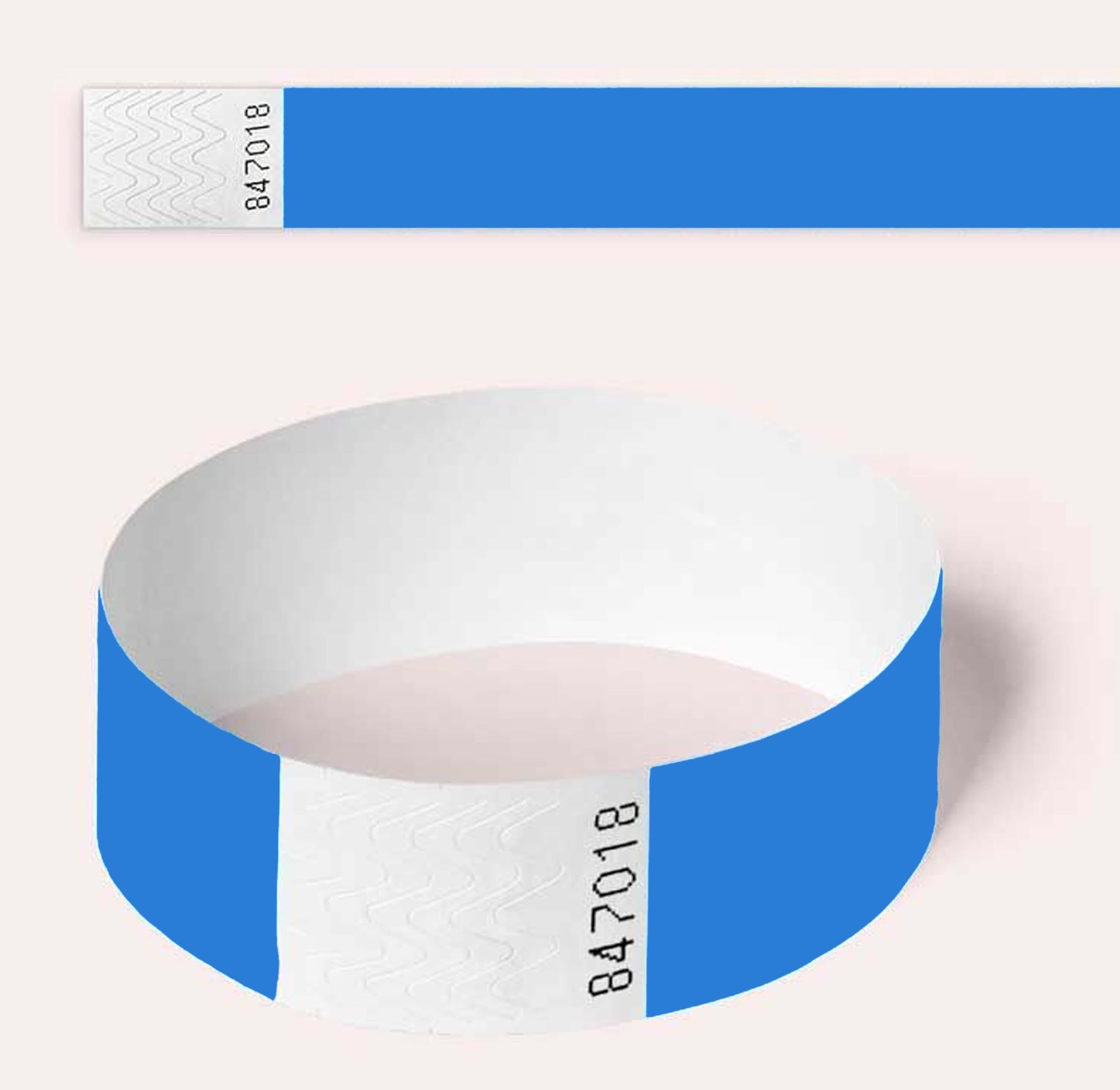Event identification paper wristbands TYVECK 19 * 25 mm (Blue, 100)