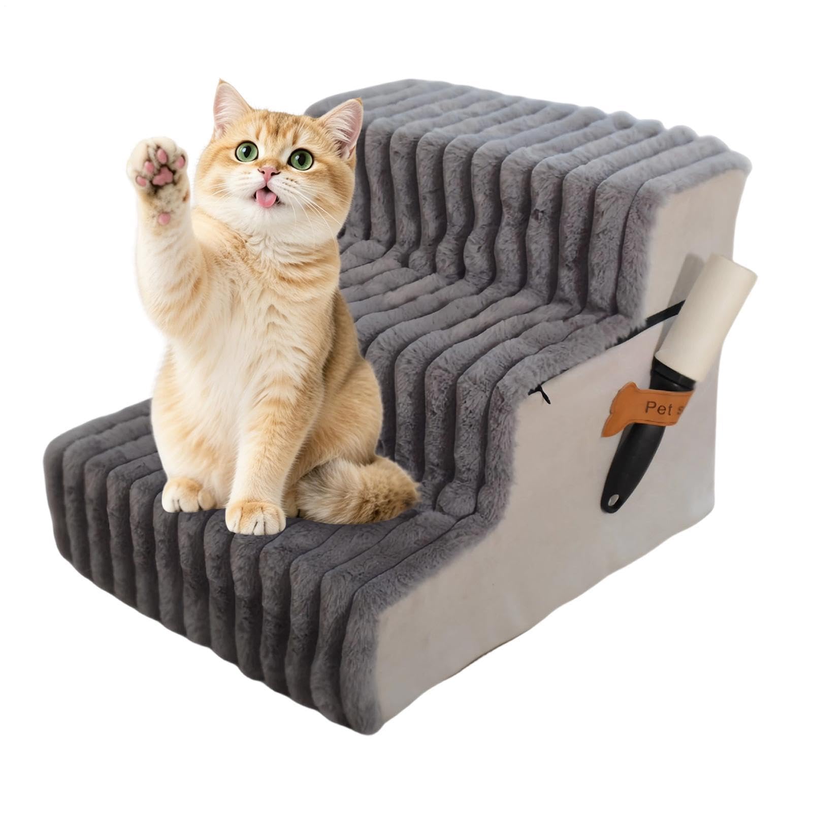 Rampa de Cama para Perros Escalera De Mascotas Antideslizante Ligera | Escaleras equilibradas de cama de perro para cachorros, gatos, sofá, sillón, balcón y apartamento de
