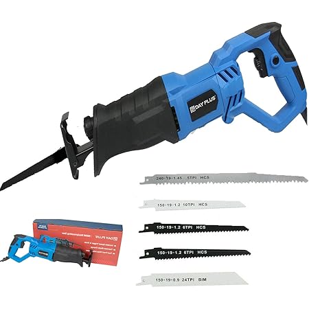 Powerful Tools 850w Reciprocating Saw Wood Metal Bone Pipe Cutting Recip 180 Rotary Hand Held Pruning Reciprocating Recip Sabre Saw Electric 240v Free 4 Blades Variable Speed Amazon Co Uk Diy Tools