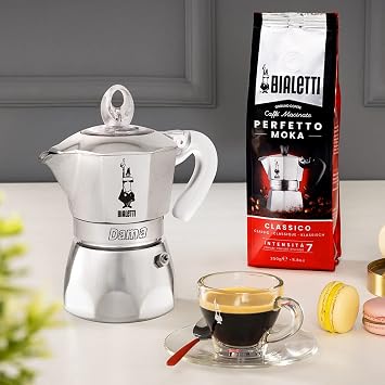 Bialetti DAMA Pure Ice Coffee Maker, 1 Cup, Not Suitable for Induction, 1 Cup (67 ml), Aluminium