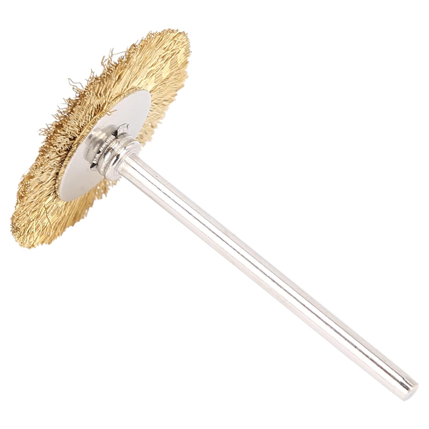 Nail Drill Bit Cleaning Brush, Brass Wire T Shaped Nail Polish Head Cleaning Brush, 2.35mm Handle Diameter, for Removing Burrs, Rust, Dust, Oxide Layers image 5