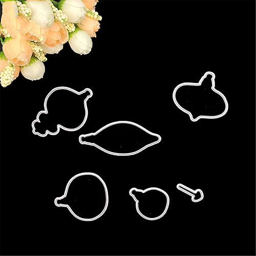 Miniatura 5 de FAWENUCY Troqueles para álbumes de recortes, sellos transparentes y troqueles de corte de metal para hacer tarjetas, plantilla de perforación de