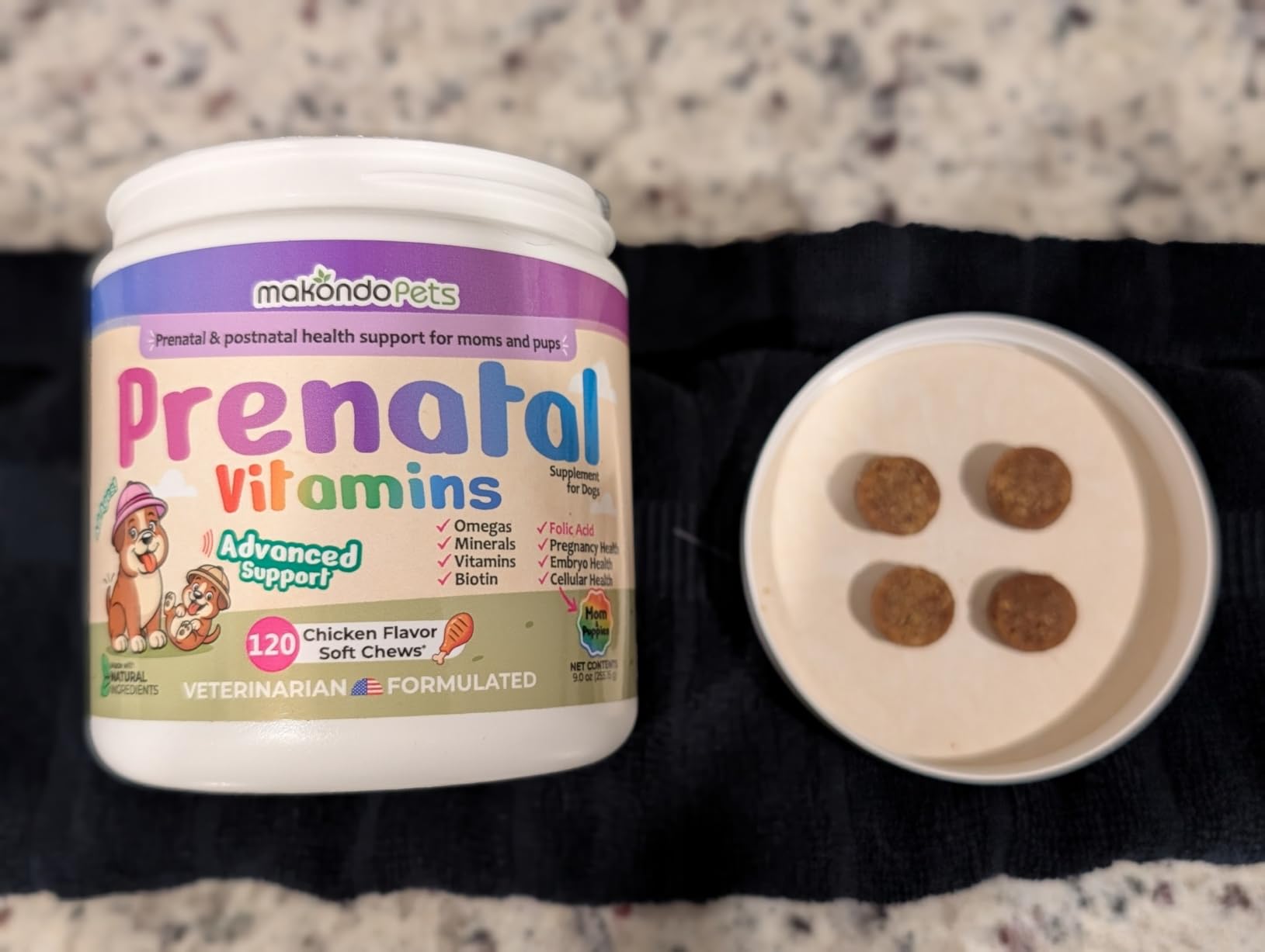 Dog Prenatal Vitamins - 120 Soft Chews