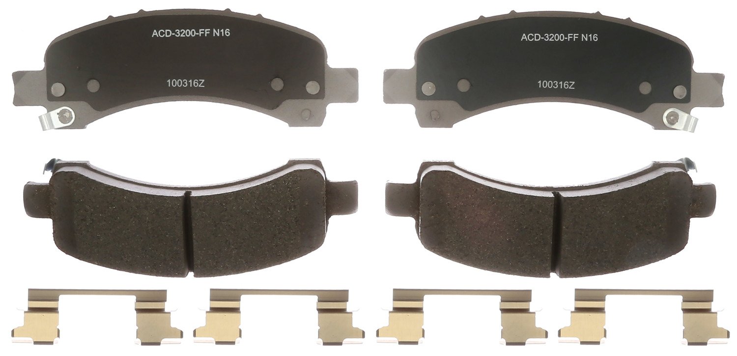 ACDelco 14D974CHF1 Advantage Disc Brake Pad Set