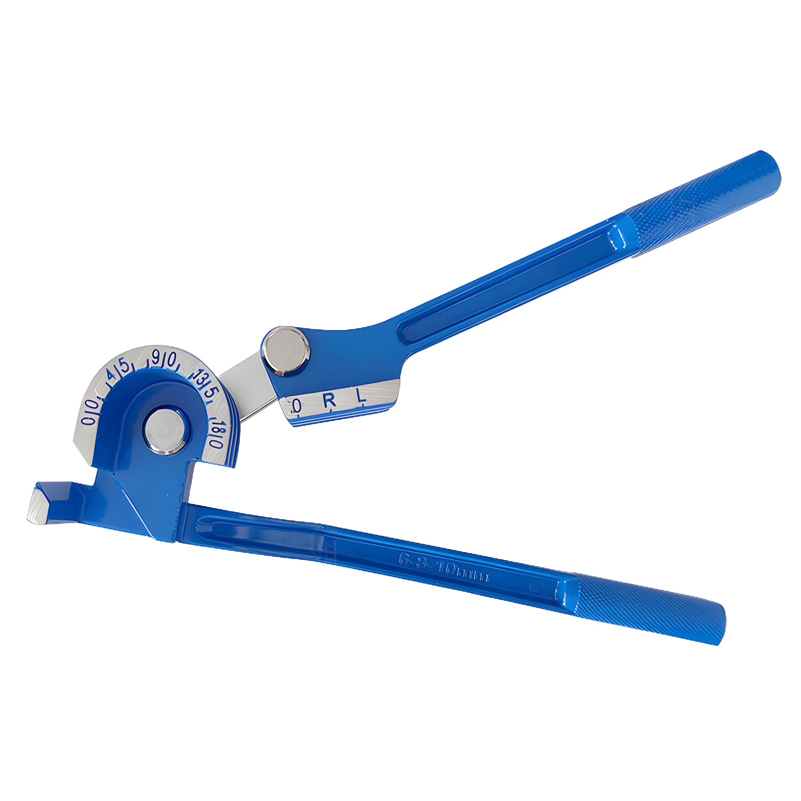 FUZVOL 3-in-1 6-8-10mm Manual Pipe Bender 180° Tube Bending Tool – Compatible with 1/4'' 5/16'' 3/8'' Flexible Pipes, Heavy Duty Copper Pipe Bender for ACR Refrigeration, Aluminium & Brass(Blue)