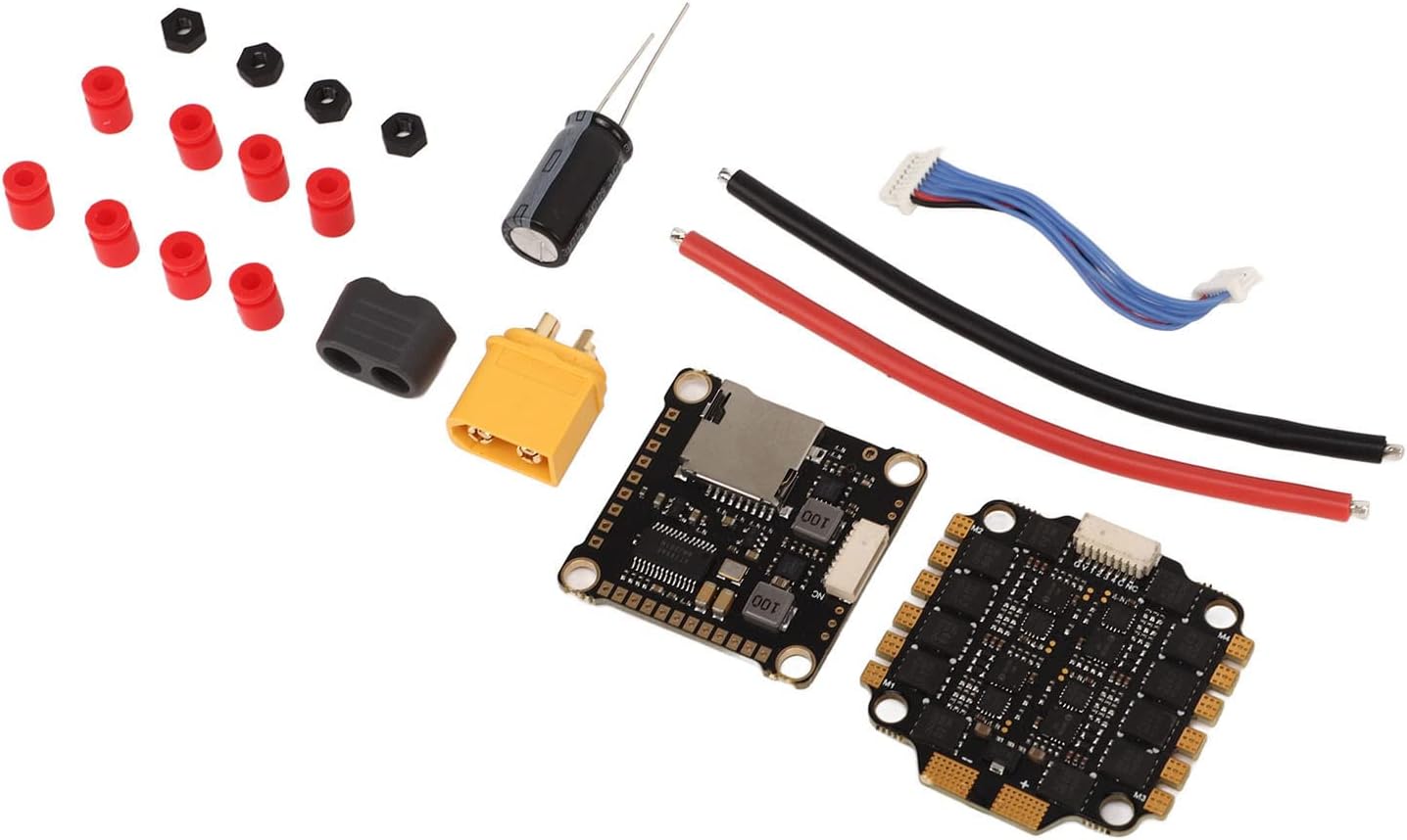 Буйны план view of the Keenso F4 V3S PLUS ESC and Flight Controller boards, showing the mounting holes and component layout.