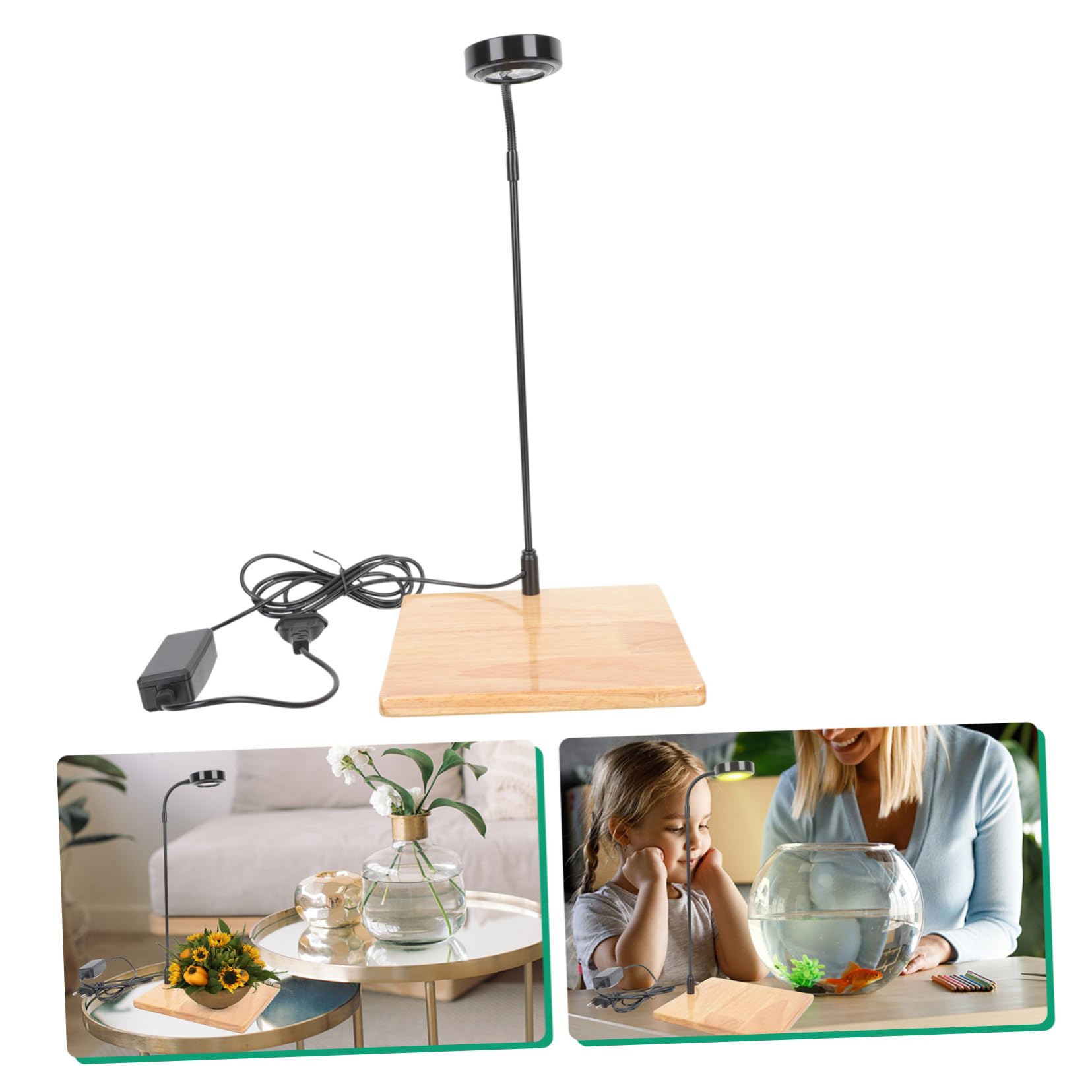 minkissy Luz De La Planta Nano Luz Del Acuario Accesorios Del Acuario Luz Para Tanque Plantado Lámpara De Acuario Refugio Luz Acuario Está Tanque De Peces De Madera LED