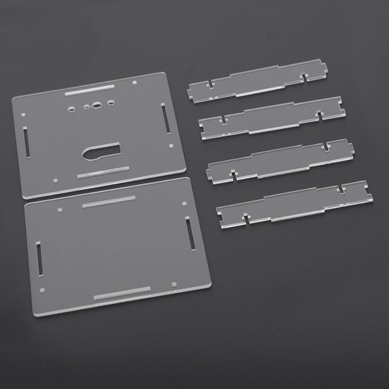 CCYLEZ Kit Orologio Fai-da-Te, Rotazione del Controllo della Luce, Kit Orologio Elettronico della Temperatura a LED Digitale, Multifunzione, Regolazione(Parti Verdi + Cavo di Alimentazione + Guscio)