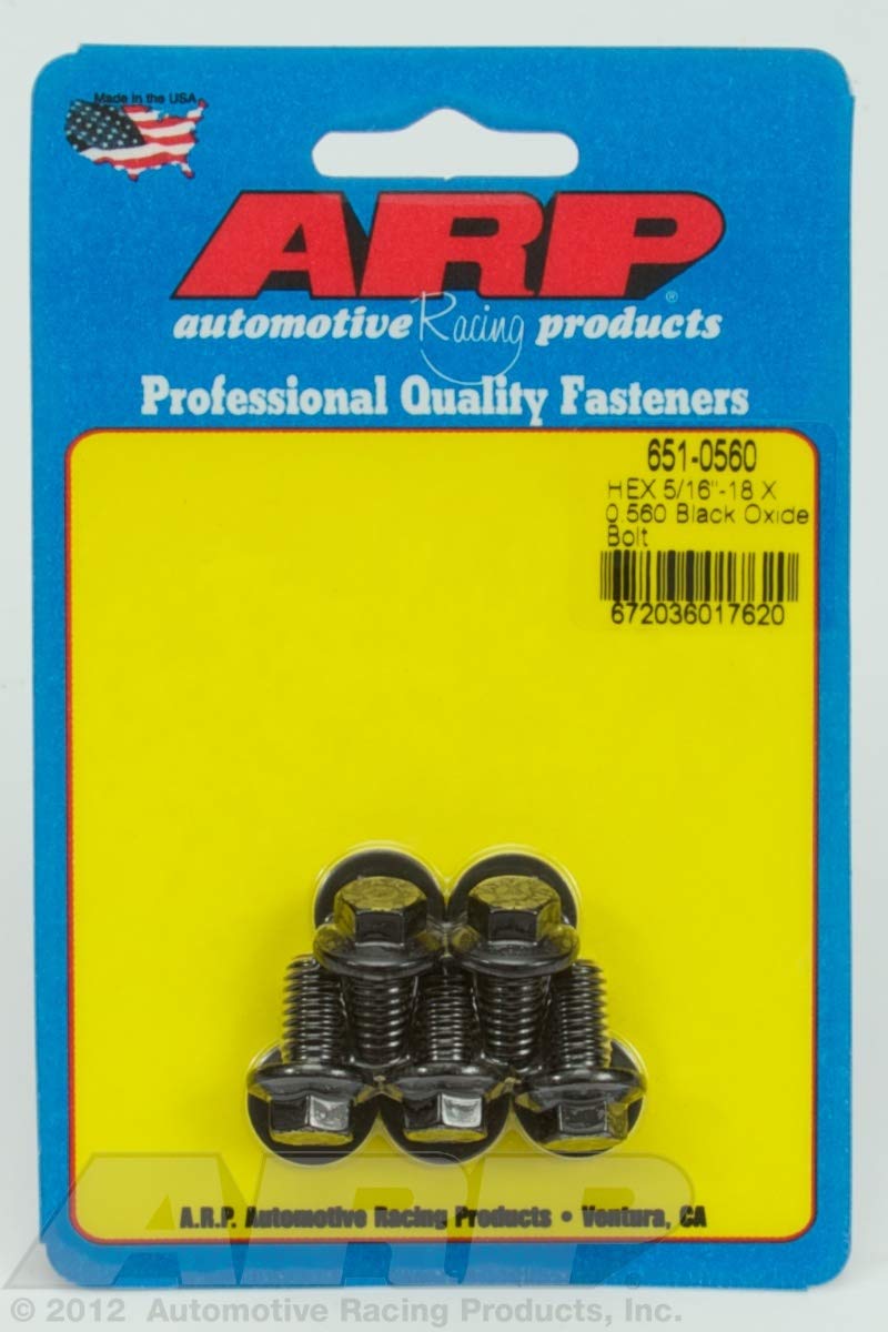 Perno hexagonal ARP 651-0560 de óxido negro esencial para reconstrucción de motores
