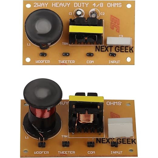 NEXT GEEK copper 2 Way 12Db Audio Crossover Network Filters